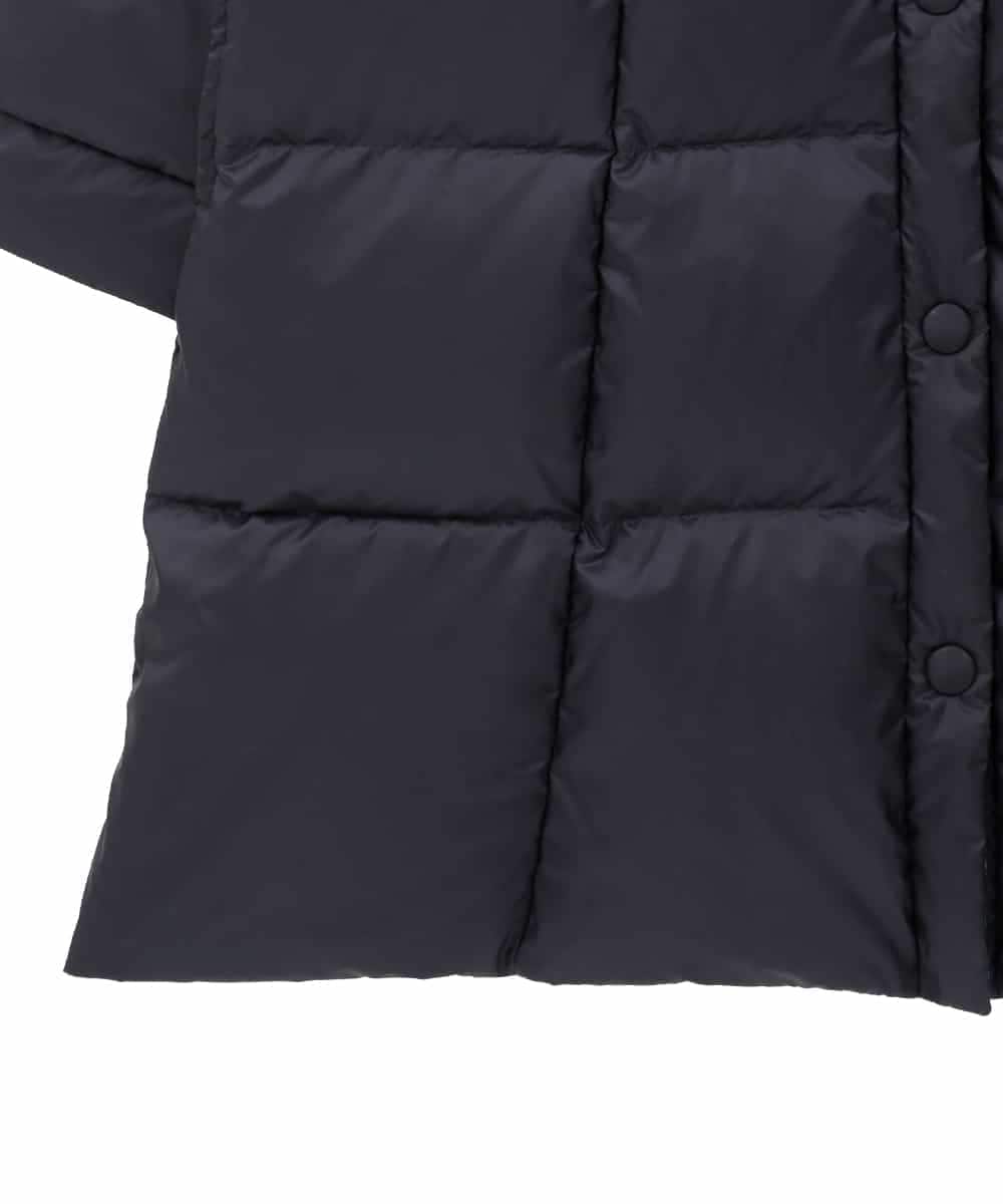 GJJAE39470 Jocomomola(ホコモモラ) 【リバーシブル】Flor Alta ロングダウンコート ネイビー