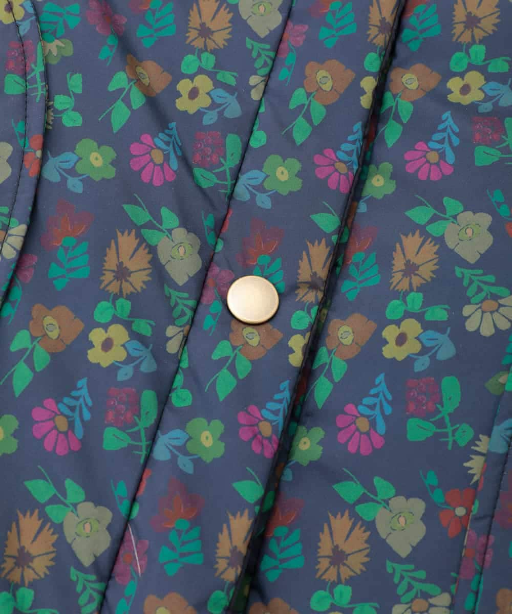 GJJAE39470 Jocomomola(ホコモモラ) 【リバーシブル】Flor Alta ロングダウンコート ネイビー