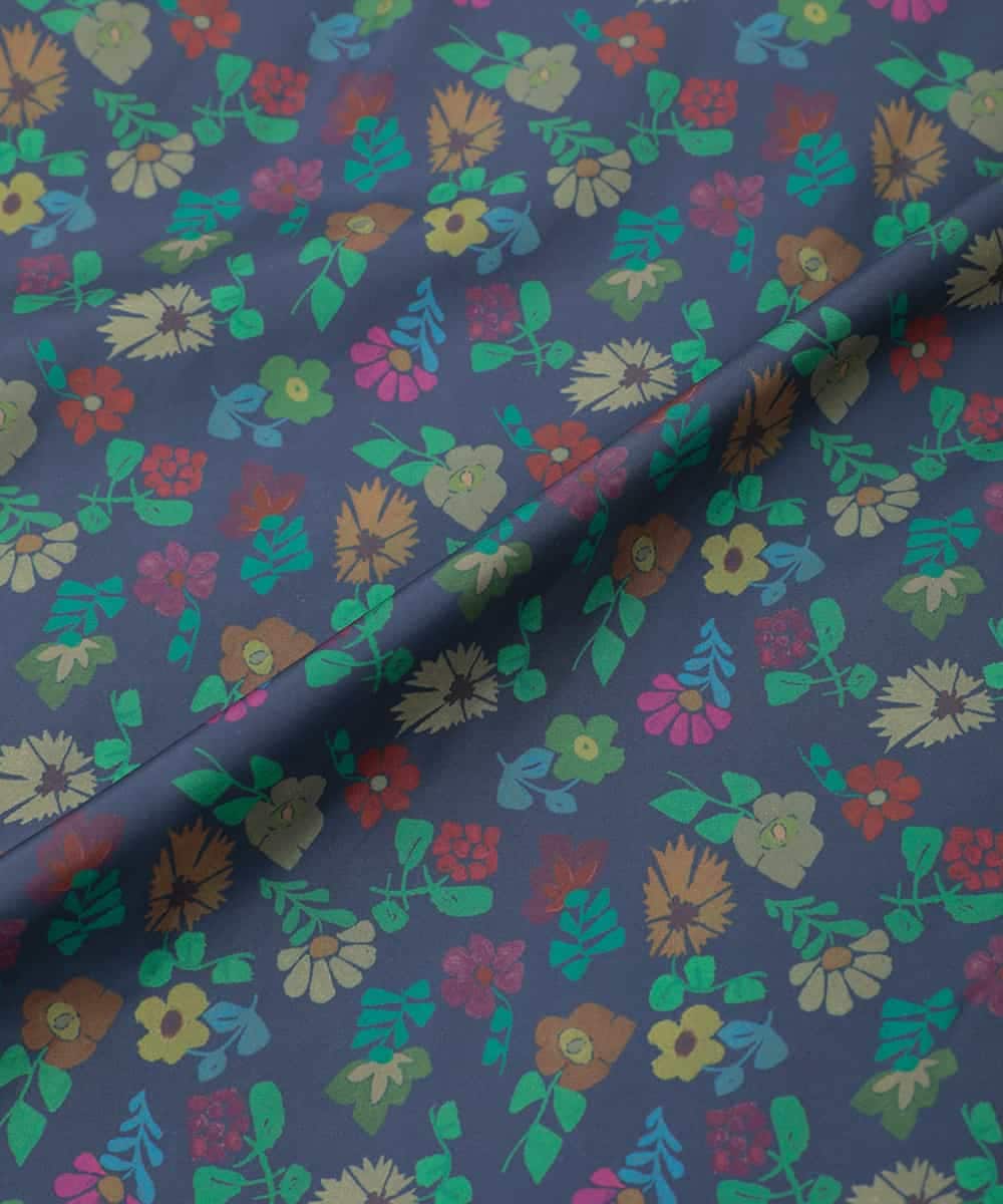 GJJAE39470 Jocomomola(ホコモモラ) 【リバーシブル】Flor Alta ロングダウンコート ネイビー