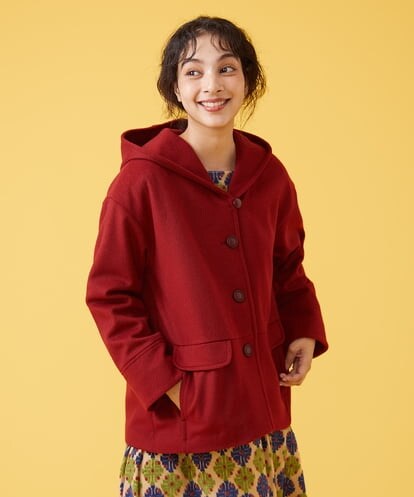 GJJAS81420 Jocomomola ビーバー ショートコート