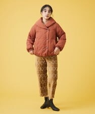 GJJAT34350 Jocomomola(ホコモモラ) ナイロンワッシャー ショートダウン アイボリー