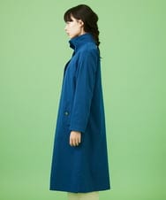 GJJCA02480 Jocomomola(ホコモモラ) 【3WAY】Juntos フラワー刺繍ベスト付きロングコート  ブルー