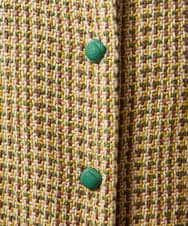 GJJCD02420 Jocomomola(ホコモモラ) La escena inicial ジャカードハーフ丈コート ベージュ