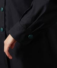 GJJDD30380 Jocomomola(ホコモモラ) 裏地プリントロングコート ブラック