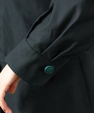 GJJDD30380 Jocomomola(ホコモモラ) 裏地プリントロングコート ブラック