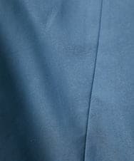 GJJDD31330 Jocomomola(ホコモモラ) 裏地プリント  ノーカラーミドル丈コート ブルー