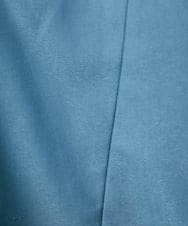 GJJDD31330 Jocomomola(ホコモモラ) 裏地プリント  ノーカラーミドル丈コート ブルー