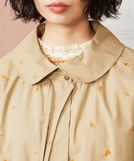 GJJDE03380 Jocomomola(ホコモモラ) Molino de vientoycasa 刺繍ロングコート ベージュ