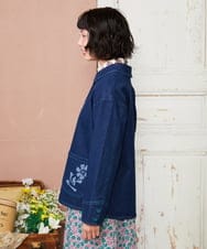 GJJDE39250 Jocomomola(ホコモモラ) デニムワークジャケット ネイビー