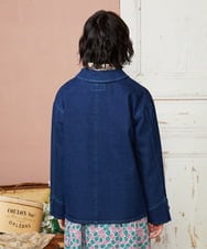 GJJDE39250 Jocomomola(ホコモモラ) デニムワークジャケット ネイビー