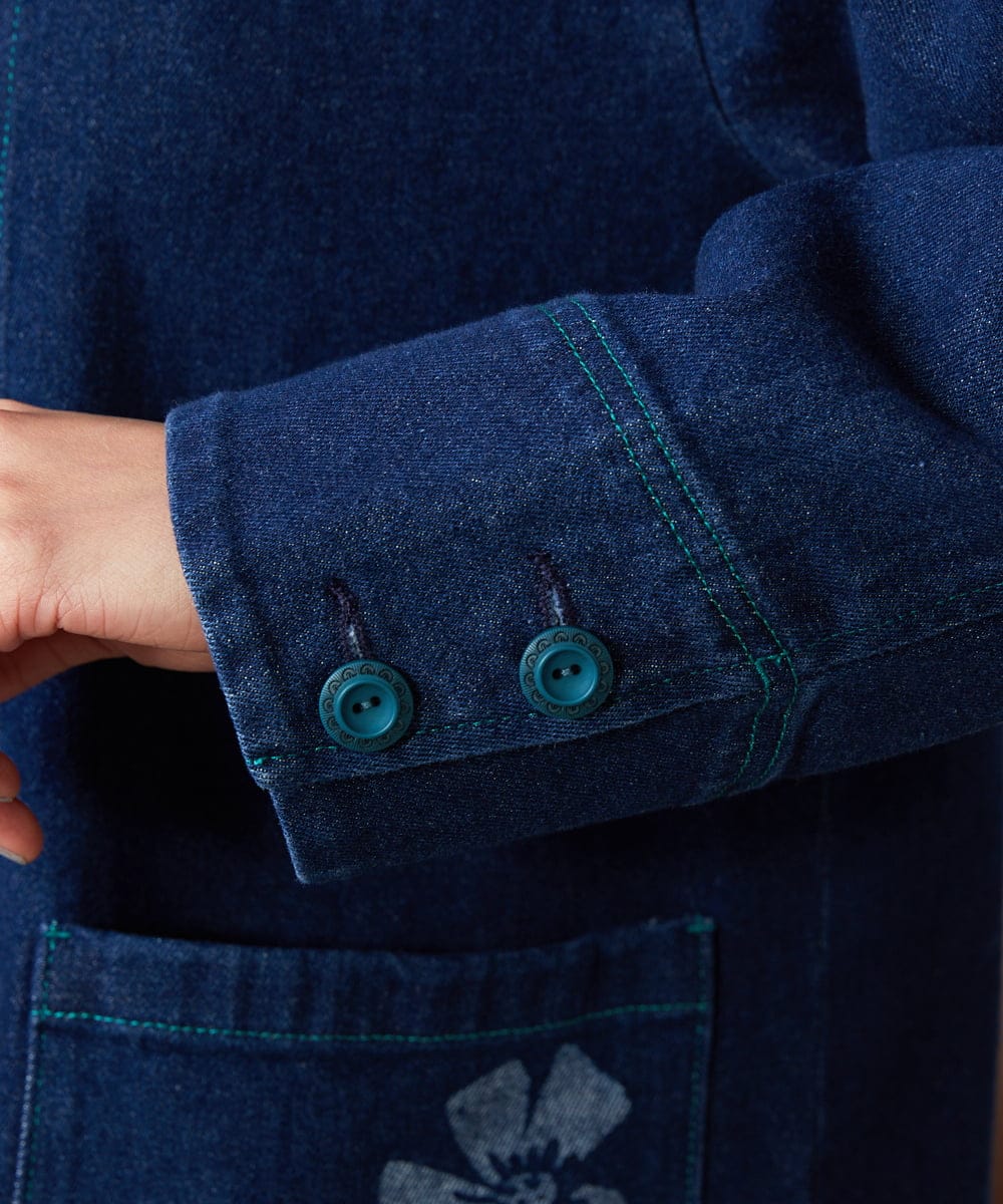 GJJDE39250 Jocomomola(ホコモモラ) デニムワークジャケット ネイビー