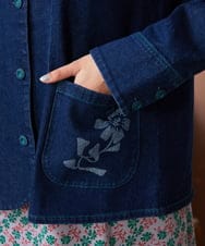 GJJDE39250 Jocomomola(ホコモモラ) デニムワークジャケット ネイビー