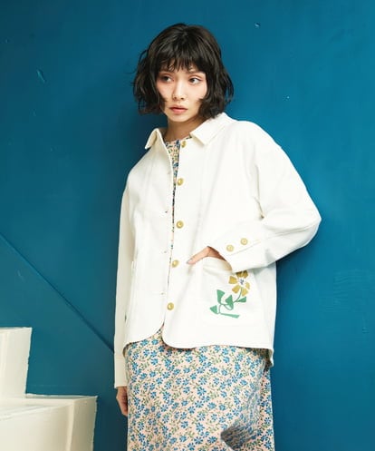 GJJDE40250 Jocomomola カツラギワークジャケット