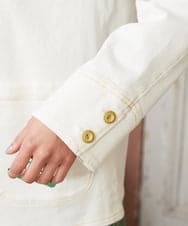 GJJDE40250 Jocomomola(ホコモモラ) カツラギワークジャケット アイボリー