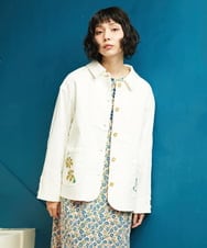 GJJDE40250 Jocomomola(ホコモモラ) カツラギワークジャケット アイボリー