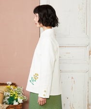 GJJDE40250 Jocomomola(ホコモモラ) カツラギワークジャケット アイボリー