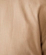 GJJDE43350 Jocomomola(ホコモモラ) Chorlito 千鳥チェックフード付きジャケット ベージュ