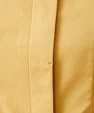 GJJDS30330 Jocomomola(ホコモモラ) 袖裏プリント ステンカラーコート イエロー