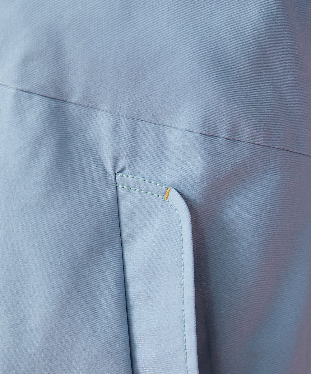 GJJDS30330 Jocomomola(ホコモモラ) 袖裏プリント ステンカラーコート イエロー