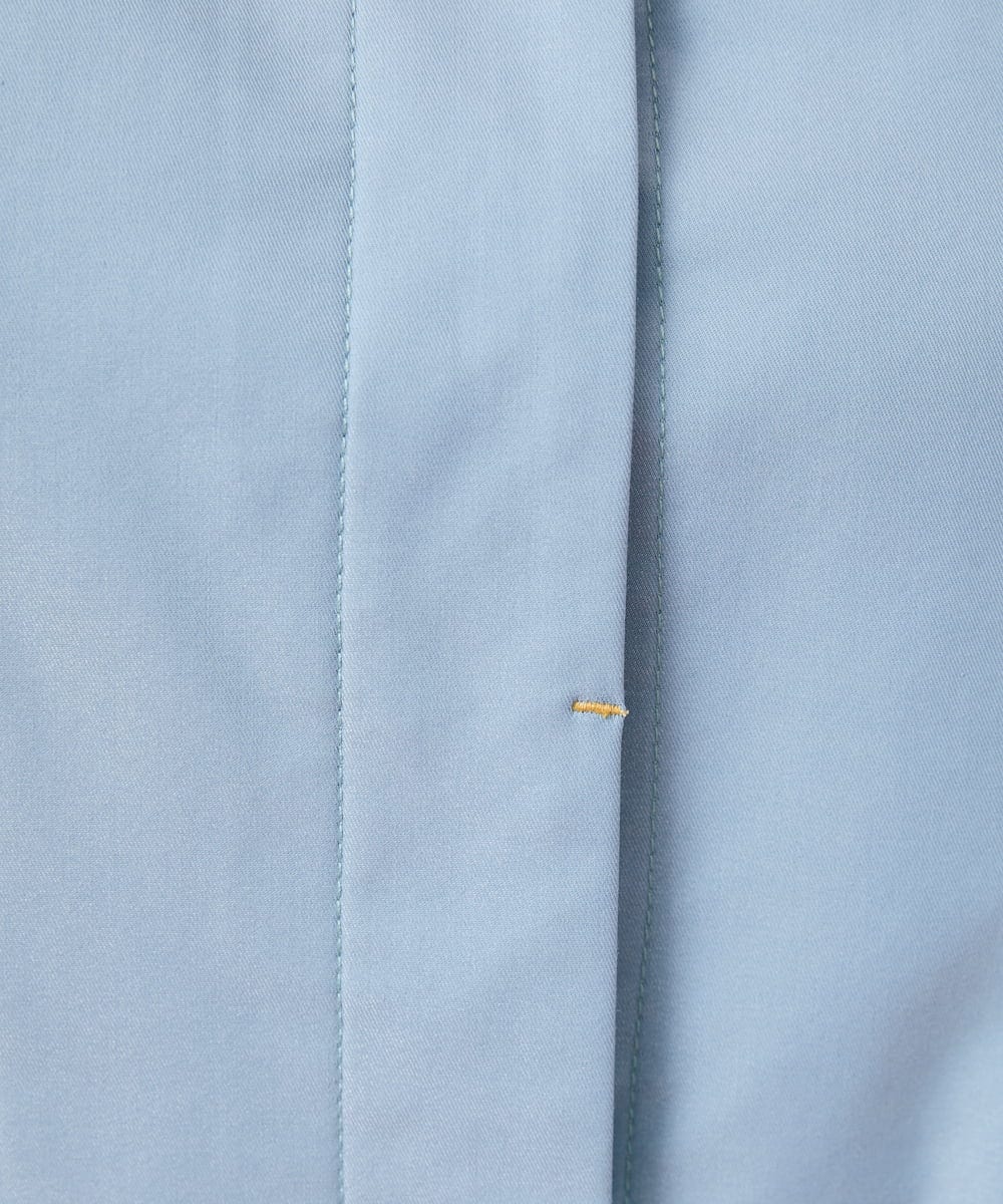 GJJDS30330 Jocomomola(ホコモモラ) 袖裏プリント ステンカラーコート イエロー