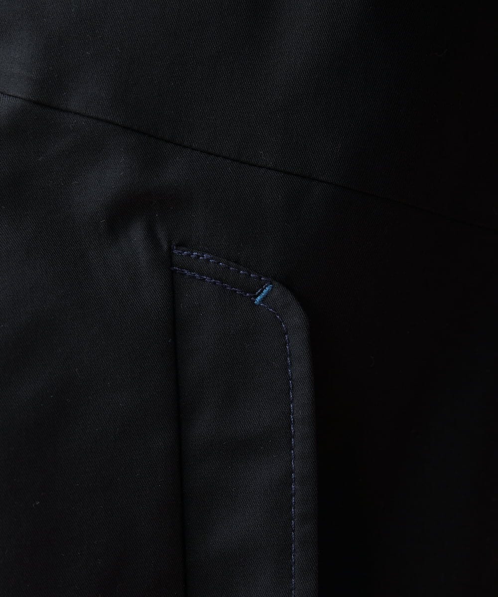 GJJDS30330 Jocomomola(ホコモモラ) 袖裏プリント ステンカラーコート イエロー