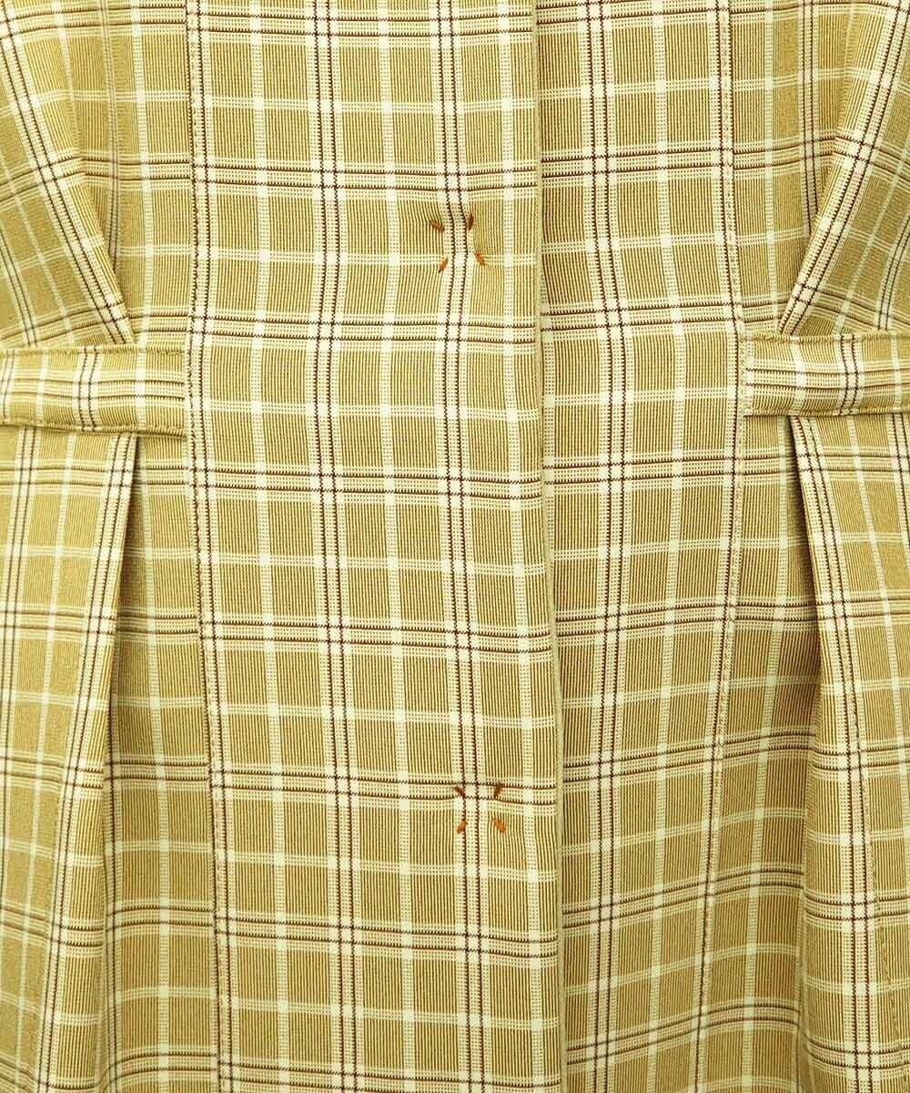 GJJDS32400 Jocomomola(ホコモモラ) 【2WAY】リバーシブルチェックコート ベージュ