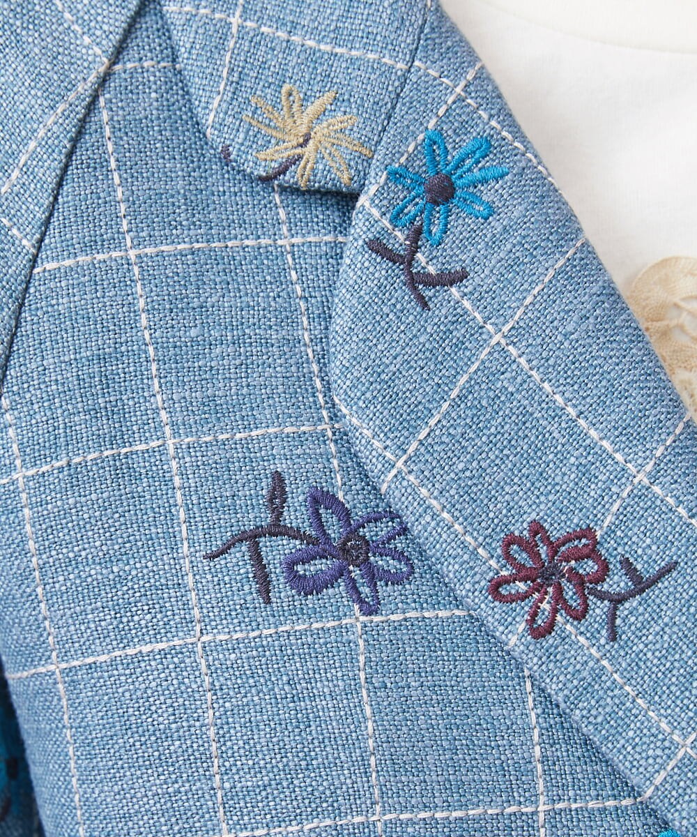 Par ventana 刺繍ジャケット(テーラードジャケット) Jocomomola(ホコモモラ)|イトキンオンラインストア テラードジャケット M~Lサイズ アイボリー アウター トップス