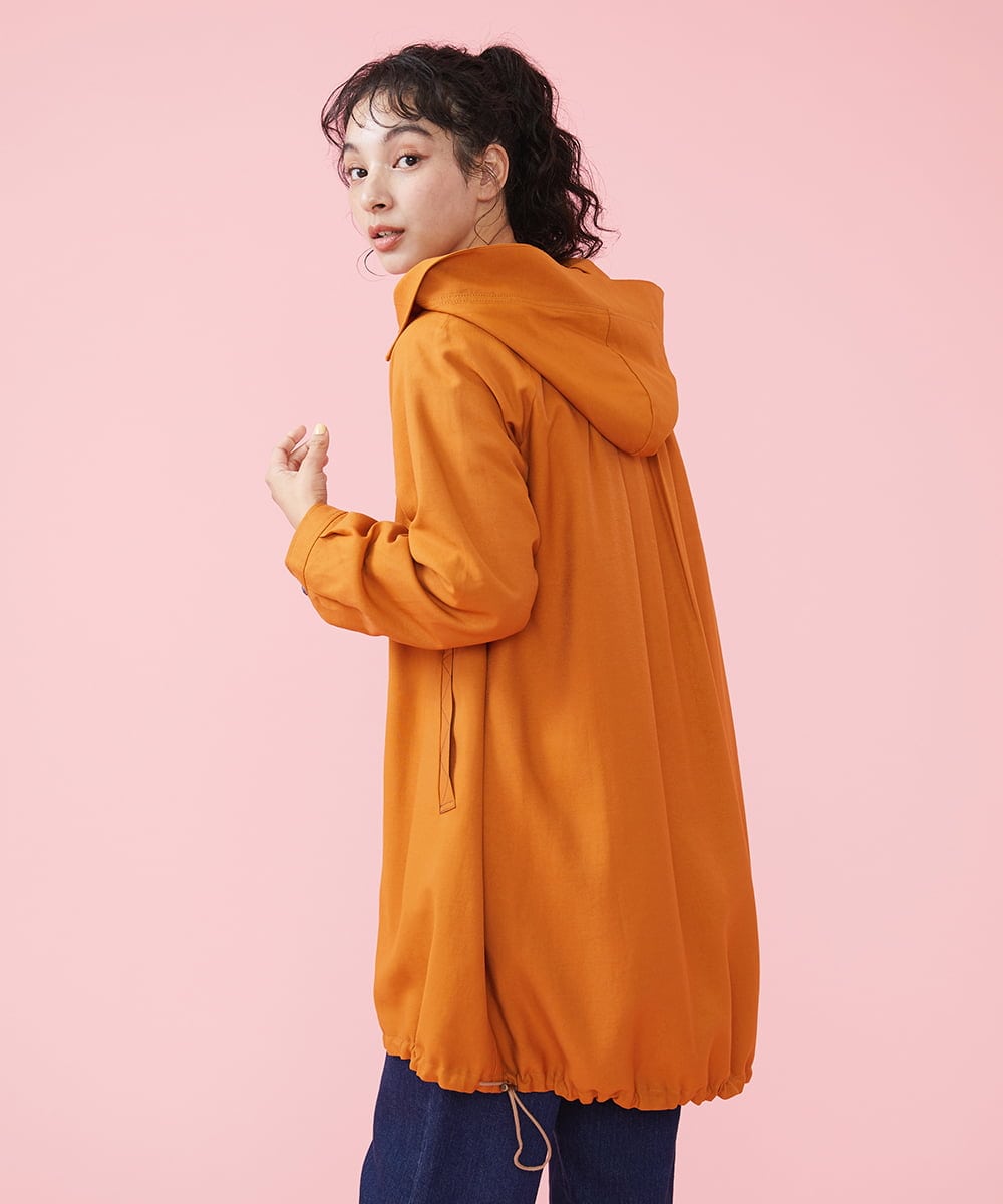 GJJDT41300 Jocomomola(ホコモモラ) color ラチネモッズコート オレンジ