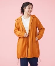 GJJDT41300 Jocomomola(ホコモモラ) color ラチネモッズコート オレンジ