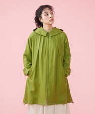 GJJDT41300 Jocomomola(ホコモモラ) color ラチネモッズコート グリーン