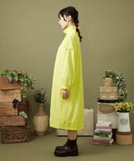 GJJDW39330 Jocomomola(ホコモモラ) Bulto ナイロンロングコート ライトイエロー