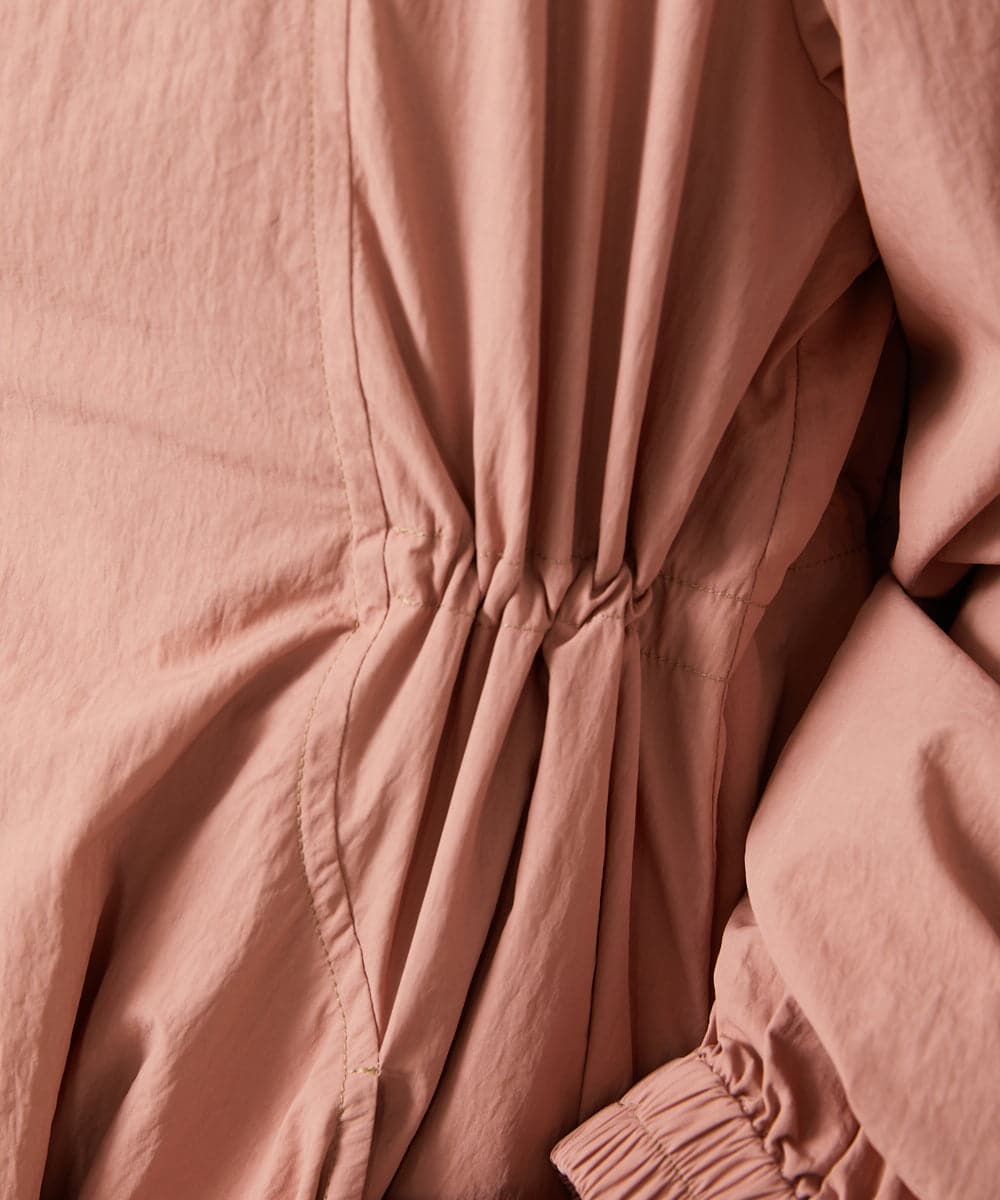 GJJFD31270 Jocomomola(ホコモモラ) Lisa ナイロンミドル丈スプリングコート ピンク