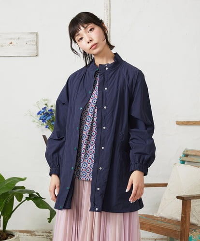 GJJFD31270 Jocomomola Lisa ナイロンミドル丈スプリングコート