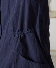 GJJFD31270 Jocomomola(ホコモモラ) Lisa ナイロンミドル丈スプリングコート ネイビー