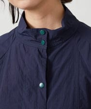 GJJFD31270 Jocomomola(ホコモモラ) Lisa ナイロンミドル丈スプリングコート ネイビー