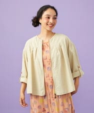 GJJFD35240 Jocomomola(ホコモモラ) Encrucijada ドビーノーカラージャケット ベージュ