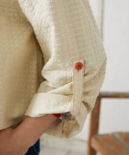 GJJFD35240 Jocomomola(ホコモモラ) Encrucijada ドビーノーカラージャケット ベージュ