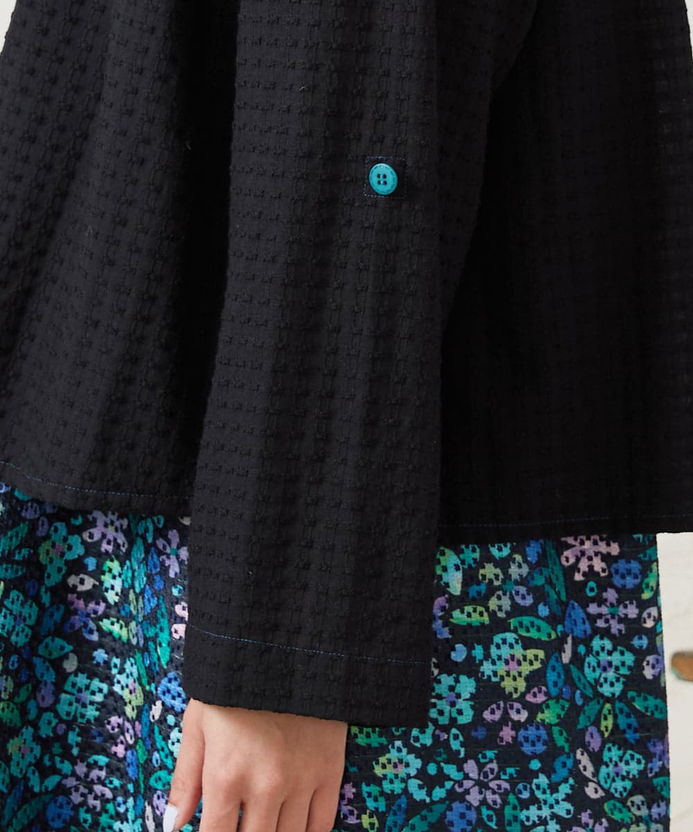 GJJFD35240 Jocomomola(ホコモモラ) Encrucijada ドビーノーカラージャケット ブラック