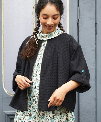 GJJFD35240 Jocomomola Encrucijada ドビーノーカラージャケット