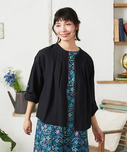 GJJFD35240 Jocomomola Encrucijada ドビーノーカラージャケット