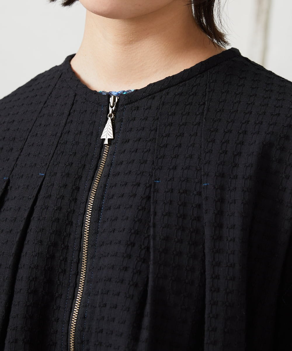 GJJFD35240 Jocomomola(ホコモモラ) Encrucijada ドビーノーカラージャケット ブラック