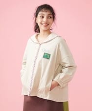 GJJFS01300 Jocomomola(ホコモモラ) Sobres 封筒モチーフブルゾン ベージュ