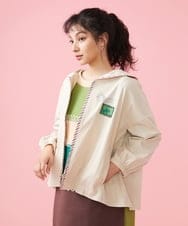 GJJFS01300 Jocomomola(ホコモモラ) Sobres 封筒モチーフブルゾン ベージュ