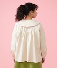 GJJFS01300 Jocomomola(ホコモモラ) Sobres 封筒モチーフブルゾン ベージュ