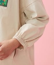 GJJFS01300 Jocomomola(ホコモモラ) Sobres 封筒モチーフブルゾン ベージュ