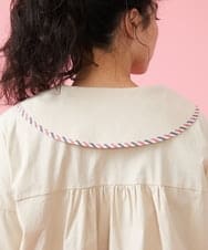 GJJFS01300 Jocomomola(ホコモモラ) Sobres 封筒モチーフブルゾン ベージュ