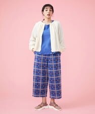 GJJFS34250 Jocomomola(ホコモモラ) Dia a dia ライトブルゾン アイボリー