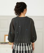 GJJHA51250 Jocomomola(ホコモモラ) テンセルシアーショートジャケット ダークグレー