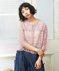 GJJHD52220 Jocomomola(ホコモモラ) Fatalidad レースジャケット ピンク