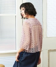 GJJHD52220 Jocomomola(ホコモモラ) Fatalidad レースジャケット ピンク